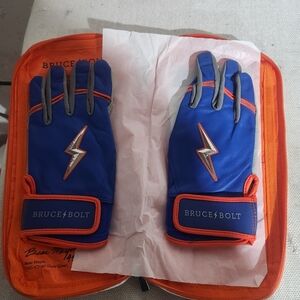 Bruce Bolt Blue and Orange Gloves